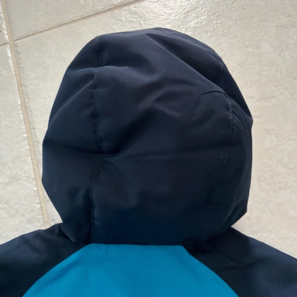 Vintage Y2K water repellent CIRCO SZ 18 MOS Blue Color Block HOODED ZIP JACKET - Picture 7 of 16